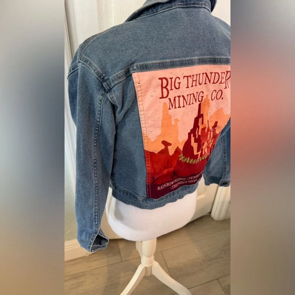 Disney Parks ily 4EVER Big Thunder Mountain Railroad Denim Jacket Girls 10